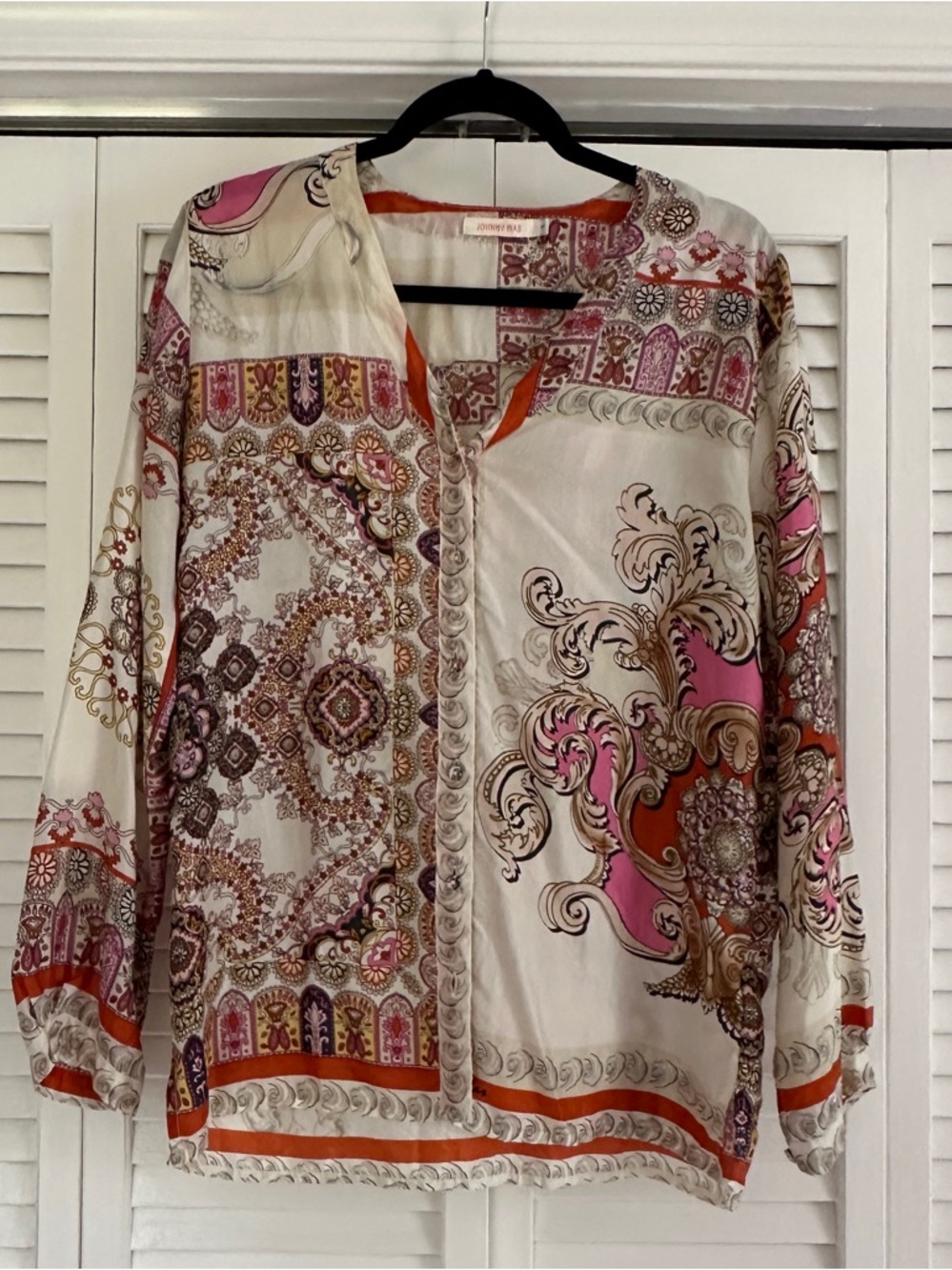 Johnny Was silk blouse